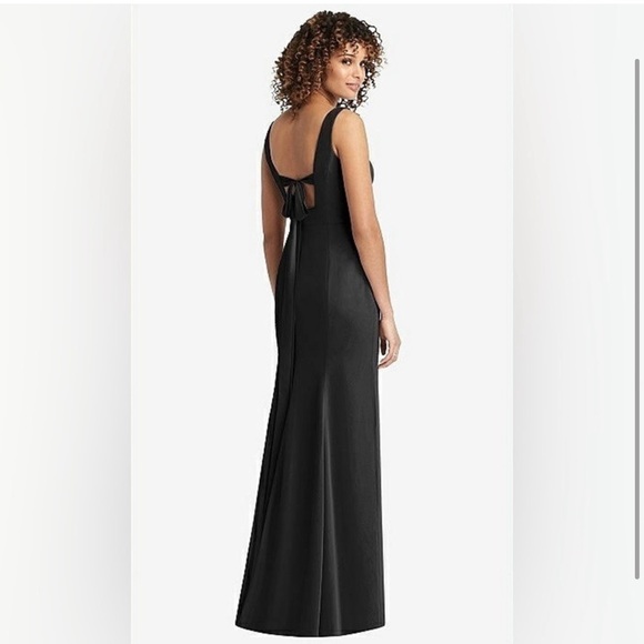 Social Bridesmaids Sleeveless Tie Back NWT Chiffon Trumpet Gown size 12 R NWT - Picture 1 of 16